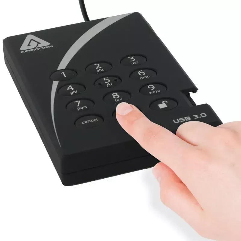Externe Festplatte Apricorn 2TB USB 3.2 Gen 1 Aegis Padlock