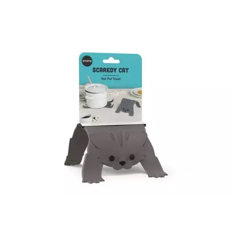 Topfuntersetzer Ototo Design Scaredy Cat Silikon 139,7x266,7x5,08 mm
