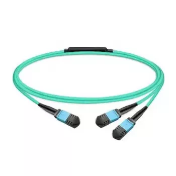 InfiniBand/Glasfaserkabel NVIDIA MFP7E20-N003, MPO auf 2×MPO, Multimode, 3 m, blau