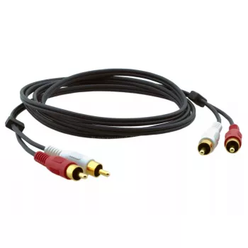 Audiokabel Kramer Electronics C-2RAM/2RAM-3 0,9 m 2xRCA Schwarz