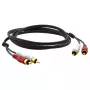 Audiokabel Kramer Electronics C-2RAM/2RAM-3 0,9 m 2xRCA Schwarz
