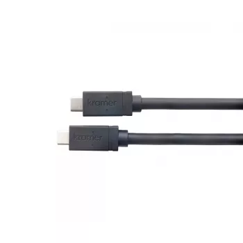 USB-Kabel Kramer Electronics CA–U32/FF–15 USB 3.2 Gen 2 4,6 m USB B USB C Schwarz