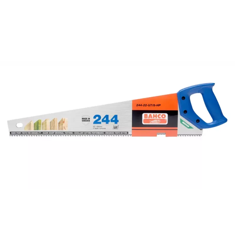 Rückensäge Bahco 244-22-U7/8-HP 55 cm Blau Edelstahl