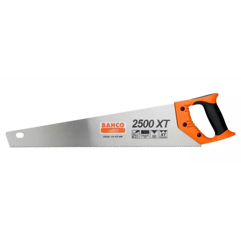 Rückensäge Bahco 2500-19-XT-HP 47,5 cm Schwarz Orange Edelstahl
