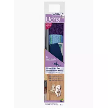 Bona CA102085 Trocken- & Nass-Mikrofaser-Wischmopp Blau Laminat Fliesen Holz
