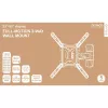TV-Halterung Deltaco ARM-0256 139,7 cm (55 Zoll) Schwarz