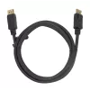 DisplayPort-Kabel DELTACO DP-1020D-FLEX 2 m, DisplayPort auf DisplayPort, Stecker–Stecker, Schwarz