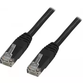 Netzwerkkabel Deltaco TP-611S RJ-45 Cat6 1,5 m Schwarz
