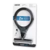 Handlupe Carson LumiCraft 2x, LED, batteriebetrieben, schwarz, 135×23×226 mm