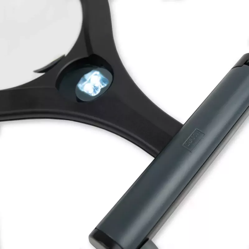 Handlupe Carson LumiCraft 2x, LED, batteriebetrieben, schwarz, 135×23×226 mm
