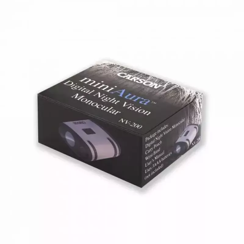 Monokular Carson Mini Aura Schwarz Grau 1x Vergrößerung 25m Reichweite