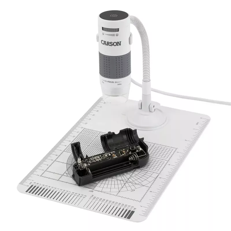 Digitales Mikroskop Carson EFLEX 300x, 75–300× Vergrößerung, 1600×1200 Kamera, grau/weiß