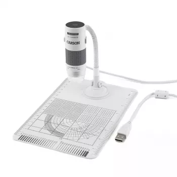 Digitales Mikroskop Carson EFLEX 300x, 75–300× Vergrößerung, 1600×1200 Kamera, grau/weiß
