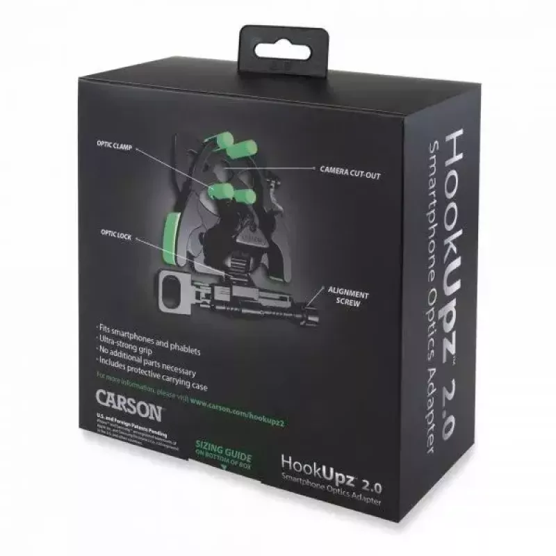 Teleskopkamera-/Smartphone-Halterung Carson HookUpz 2.0 Breite 109 mm Tiefe 58 mm Höhe 114 mm