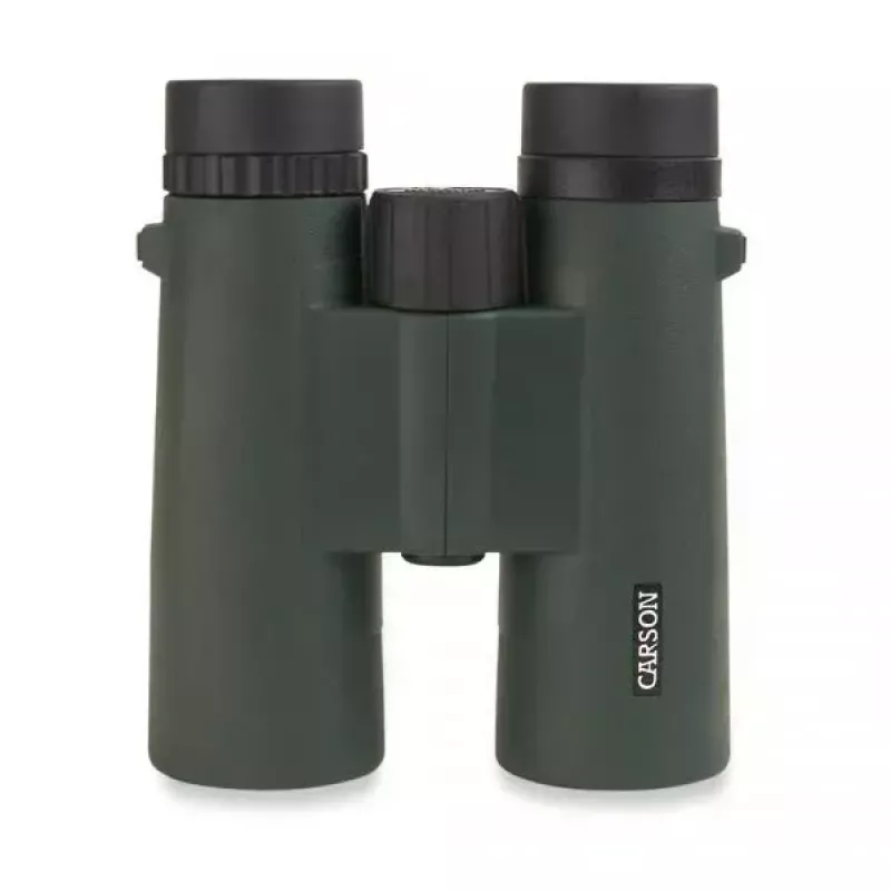 Fernglas Carson JR Series 10x42 BaK-4, kompaktes Dachkantprisma, schwarz/grün