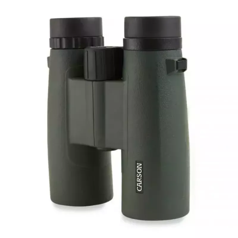 Fernglas Carson JR Series 10x42 BaK-4, kompaktes Dachkantprisma, schwarz/grün