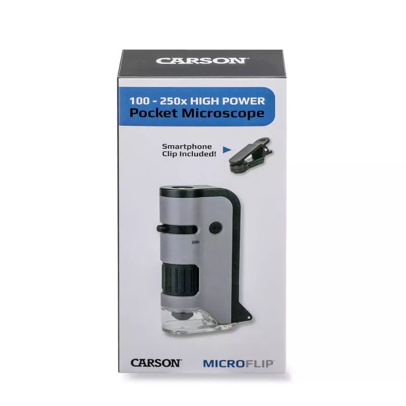 Digitalmikroskop Carson MICROFLIP 250x Schwarz Edelstahl
