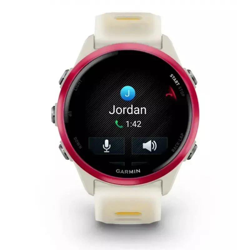 Sport-Smartwatch GARMIN Forerunner 570 42 mm, 1,2 Zoll AMOLED 390×390, GPS, Wi‑Fi, 8 GB, 42 g, Silikonarmband