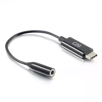 C2G Handy-Kabel 54426 USB-C auf 3,5 mm Schwarz 0,09 m