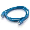 Netzwerkkabel C2G 2m Cat5e RJ-45 U/UTP Blau