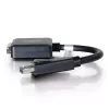 C2G 8 Zoll DisplayPort-Stecker auf Single-Link DVI-D-Buchse Adapter Konverter Schwarz
