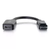 C2G 8in DisplayPort-Stecker auf HDMI-Buchse Adapterkonverter Schwarz