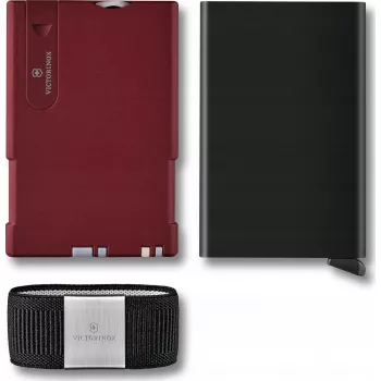 Kartenetui Victorinox V-0.72 50.13 — schlankes RFID-freundliches Kartenhalter, Iconic Red