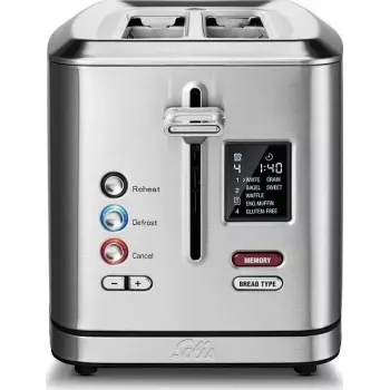 Toaster Solis Flex-Toaster 8004 Brötchenwärmer Edelstahl