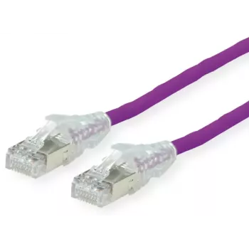 Netzwerkkabel Dätwyler 21.05.0516 Violett 1m Cat6a S/FTP