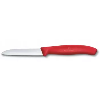Küchenmesser Victorinox Swiss Classic 8 cm Gemüsemesser, roter Griff