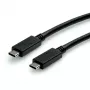 USB-Kabel VALUE 11.99.9057 USB 3.2 Gen 2 0,5 m USB-C Schwarz
