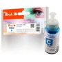 Kompatible Cyan Tintenpatrone PEACH PI100-151, 70 ml, 6.500 Seiten, für Epson