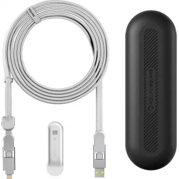 Kabel Rolling Square inCharge XL 3m Weiß — Rolling Square USB Lade- und Datenkabel, 3 m, weiß
