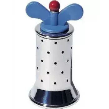 Gewürzmühle Alessi 9098 Blau Edelstahl Höhe 132 mm