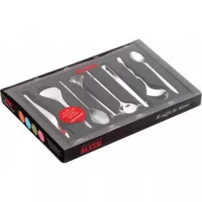 Kaffeelöffel Alessi Il caffè Edelstahl 8 Stk. MSPOONSET