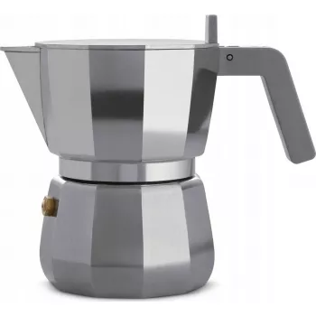 Espresso-Moka-Kanne ALESSI DC06/3 Silber – Herdkanne mit 3 Tassen Fassungsvermögen