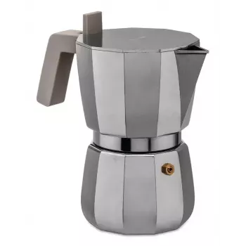 Moka-Kanne Alessi Moka 0,3 L Grau