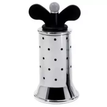 Gewürzmühle Alessi 9098 B Schwarz Edelstahl Höhe 132 mm