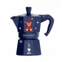 Mokkakanne BIALETTI Moka Express 3 Tassen 150 ml, Joyful Christmas Blue