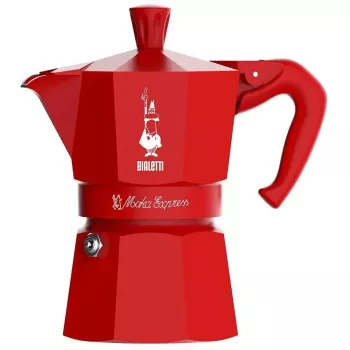 Herdkaffeemaschine BIALETTI Moka Express 1TZ 1‑Tasse rot
