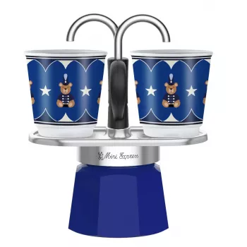 Moka-Kanne Bialetti 0005349 Schwarz Blau Edelstahl Aluminium