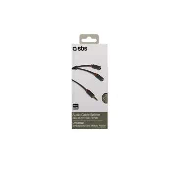 Audio-Stereokabel SBS Audio 3,5 mm Klinke mit Splitter