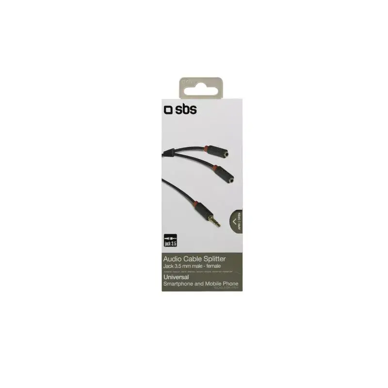 Audio-Stereokabel SBS Audio 3,5 mm Klinke mit Splitter