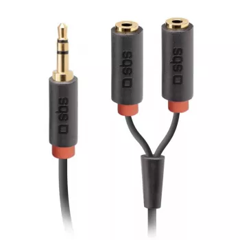 Audio-Stereokabel SBS Audio 3,5 mm Klinke mit Splitter