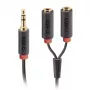Audio-Stereokabel SBS Audio 3,5 mm Klinke mit Splitter