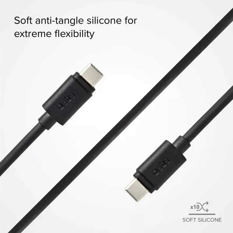 Daten- und Ladekabel SBS TECABLETCC31K USB C 1,5 m USB 3.2 Gen 1