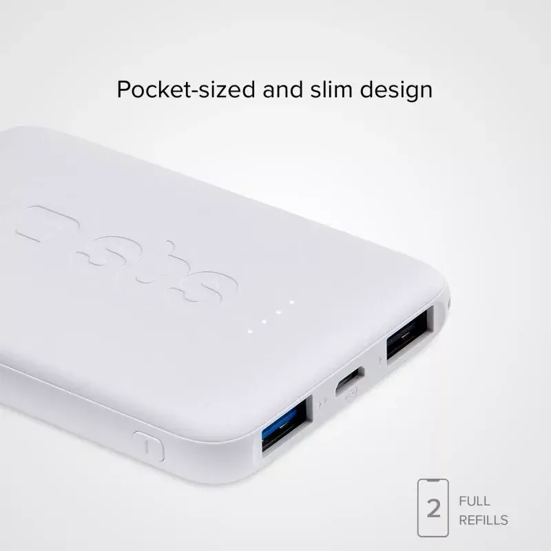 Tragbare Powerbank SBS 5000 mAh, 5000 mAh Akkukapazität