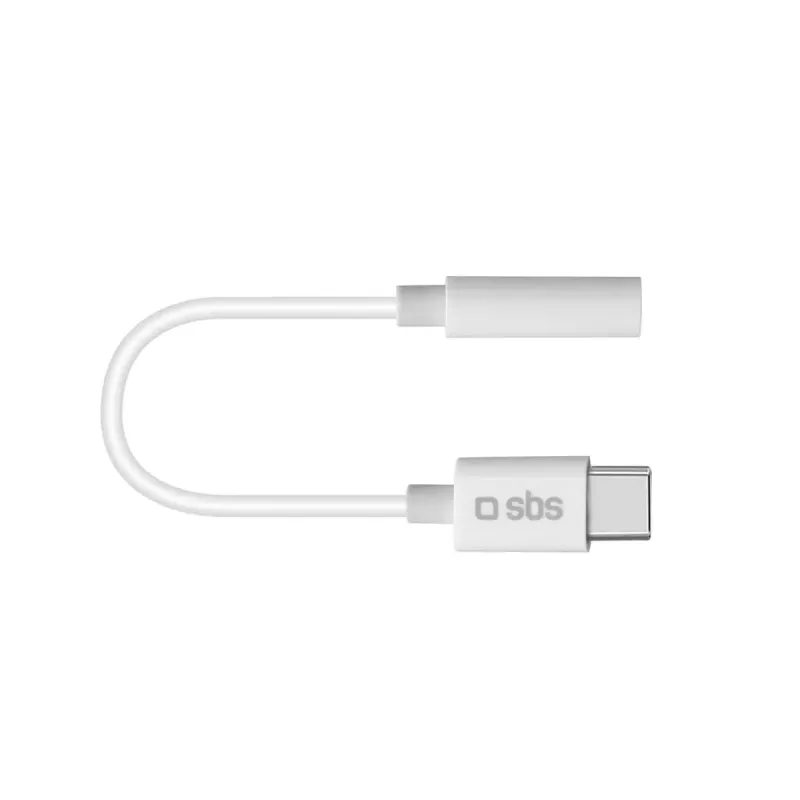 Mobiles Kabel SBS TEINTJACKTYCFMW Weiß 0,09 m 3,5 mm USB-C