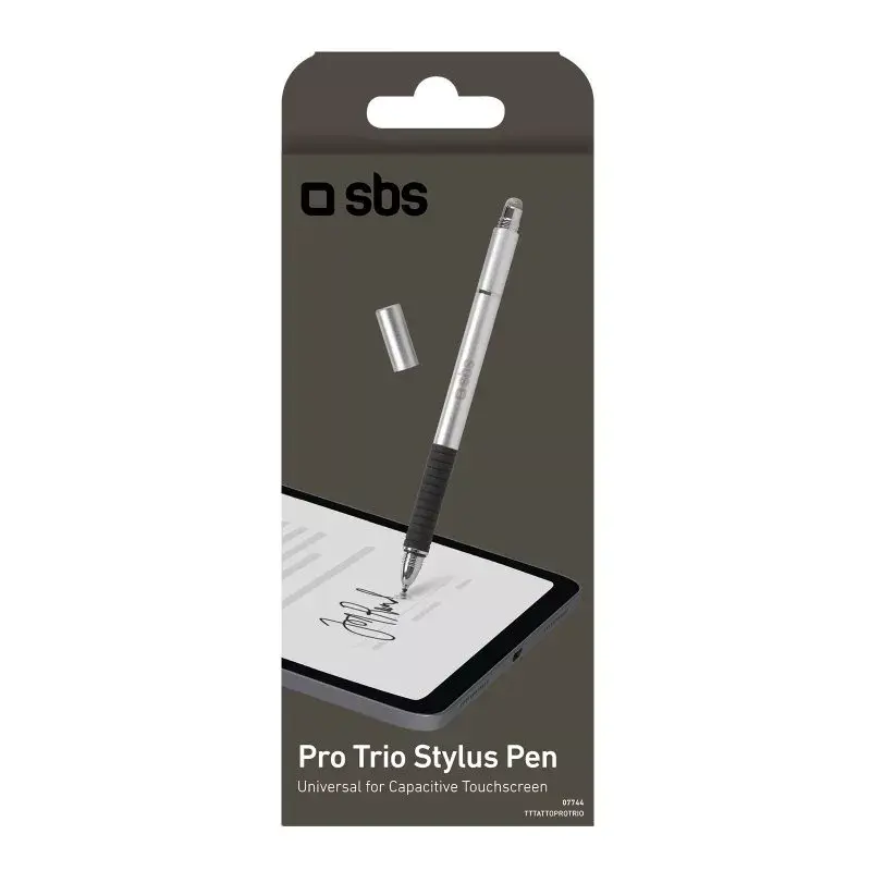 Stylus Pen SBS TTTATTOPROTRIO Schwarz Silber Universal Mobile Kompatibilität