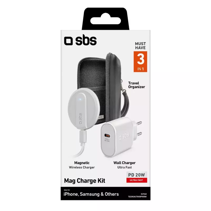 Tragbares Ladegerät SBS Always on Charge KIT 10000mAh